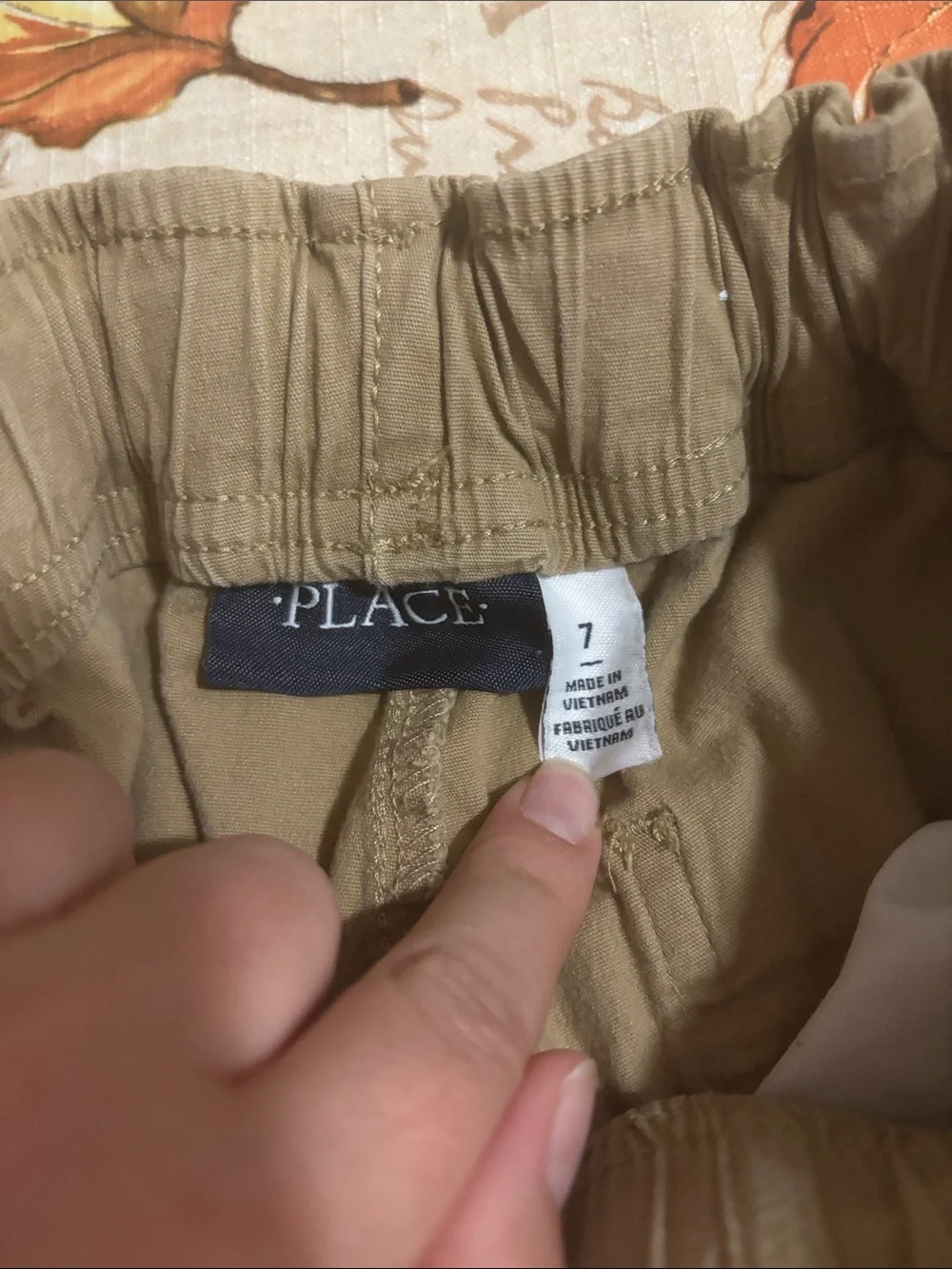 Place Khaki Elastic-Cuff Jogger Pants